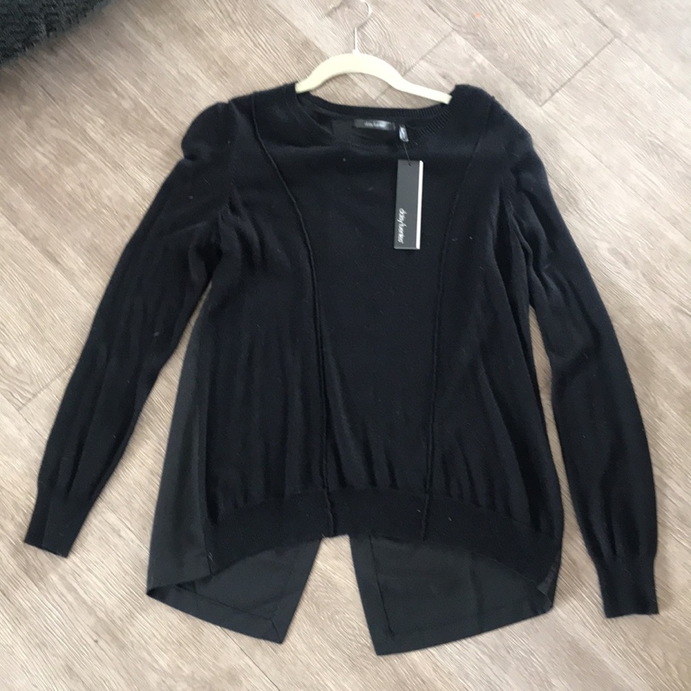 Black sweater /blouse top size Medium NWT